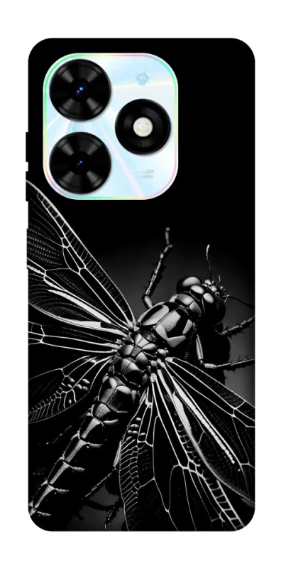 Чохол на TECNO Spark Go 2024 Black dragonfly фото 1 з 1