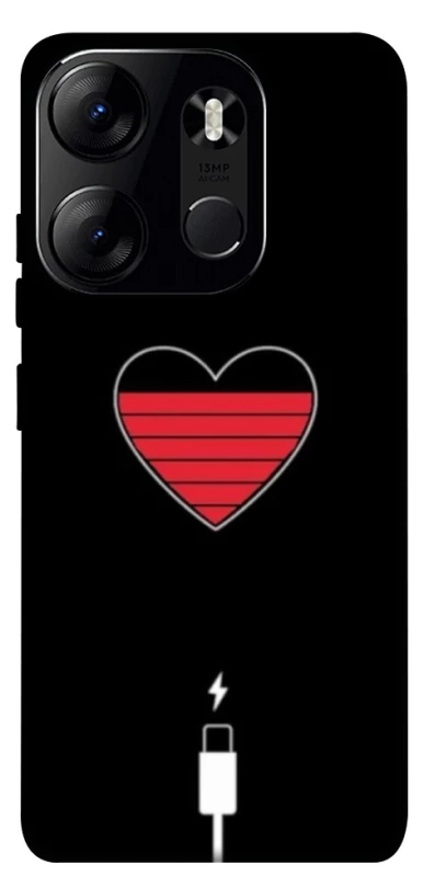 Чохол на Tecno Spark Go 2023 Charge your heart фото 1 з 1