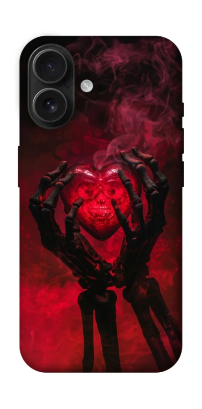 Чохол на Apple iPhone 16 Heart in the hands of a skeleton фото 1 з 1