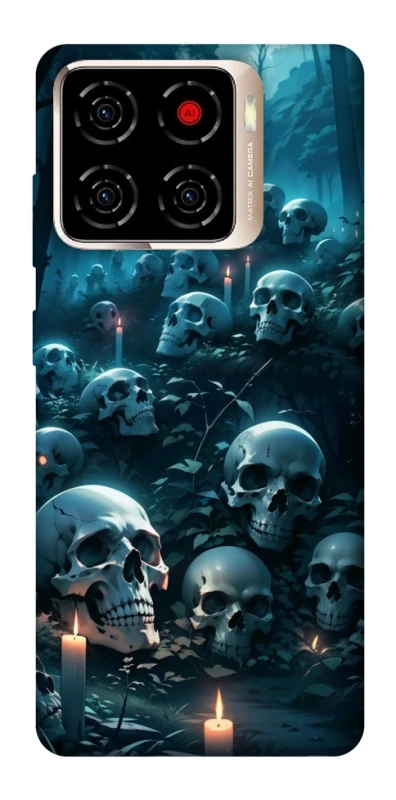 Чехол на ZTE Blade A56 Skulls v3 фото 1 из 1