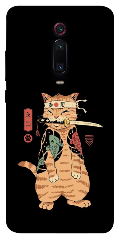 Чохол на Xiaomi Redmi K20 / K20 Pro / Mi9T / Mi9T Pro Кіт-самурай фото 1 з 1