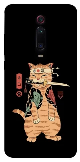 Чехол на Xiaomi Redmi K20 / K20 Pro / Mi9T / Mi9T Pro Кот-самурай фото 1 из 1