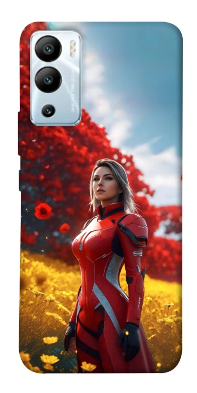 Чехол на Infinix Hot 12i Cyber space girl ver.5 фото 1 из 1