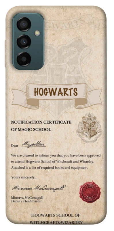 Чохол на Samsung Galaxy M13 4G The Hogwarts acceptance letter фото 1 з 1