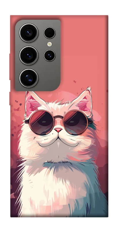 Чохол на Samsung Galaxy S24 Ultra Сat with glasses фото 1 з 1