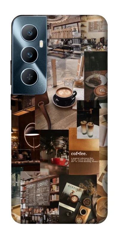 Чохол на Realme C65 4G Coffee collage ver.2 фото 1 з 1