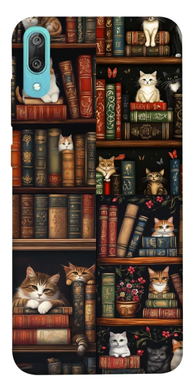 Чохол на Huawei Y6 Pro (2019) Cats & Books фото 1 з 1