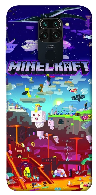 Чехол на Xiaomi Redmi Note 9 / Redmi 10X Minecraft world фото 1 из 1