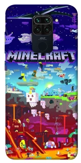 Чехол на Xiaomi Redmi Note 9 / Redmi 10X Minecraft world фото 1 из 1