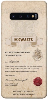 Чехол на Samsung Galaxy S10+ The Hogwarts acceptance letter фото 1 из 1