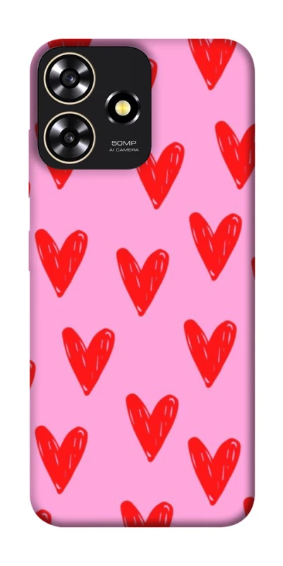Чохол на ZTE Blade A73 4G Red hearts 2 фото 1 з 1