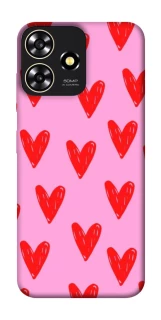 Чехол на ZTE Blade A73 4G Red hearts 2 фото 1 из 1