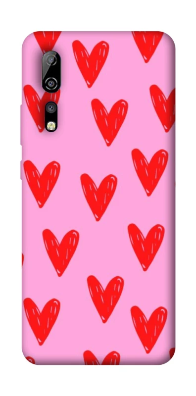 Чохол на ZTE Axon 10 Pro Red hearts 2 фото 1 з 1