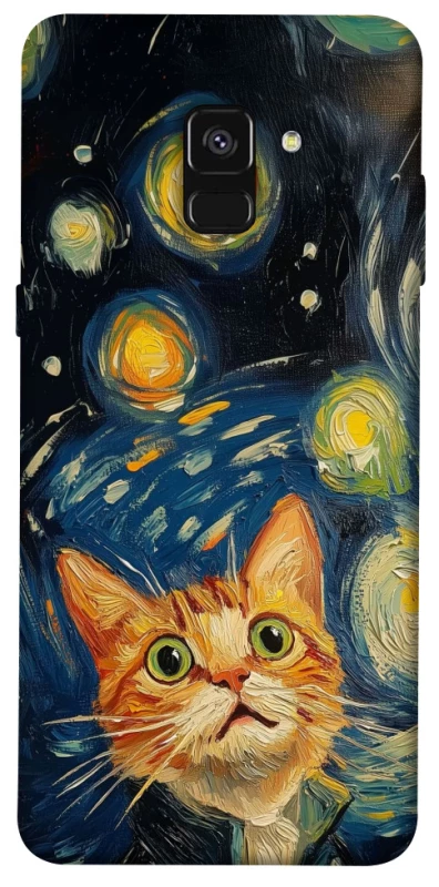 Чохол на Samsung A530 Galaxy A8 (2018) paint cat фото 1 з 1