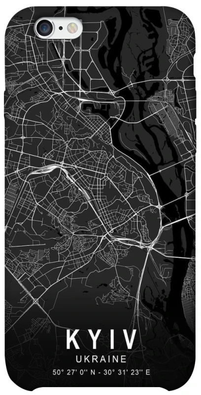 Чехол на Apple iPhone 6/6s (4.7") Kyiv map фото 1 из 1