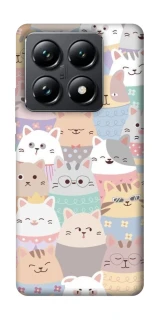 Чохол на Xiaomi 14T Pro Funny Kittens ver.2 фото 1 з 1