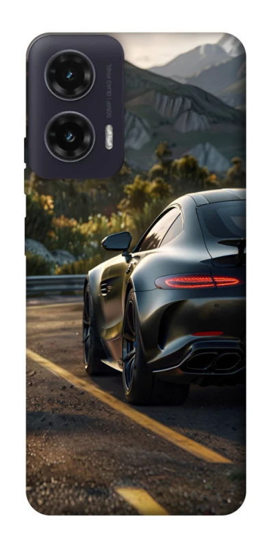 Чехол на Motorola Moto G35 Car in the mountains фото 1 из 1