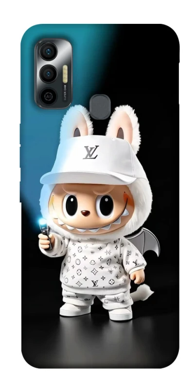 Чехол на TECNO Spark 7 Labubu with flashlight ver.1 фото 1 из 1