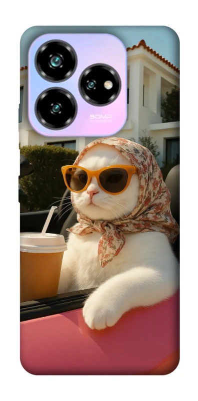 Чохол на ZTE Nubia V60 Stylish Cat Cruise фото 1 з 1