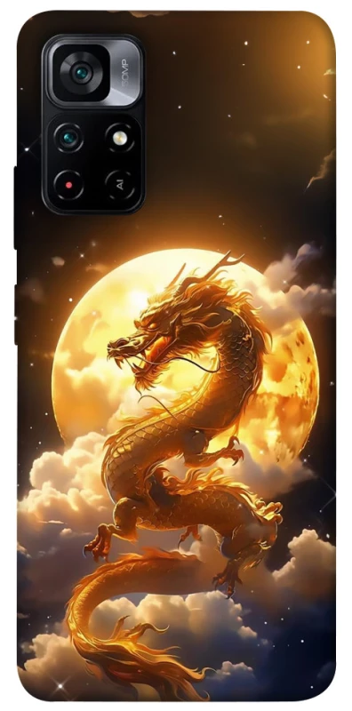 Чехол на Xiaomi Poco M4 Pro 5G Golden Dragon фото 1 из 1