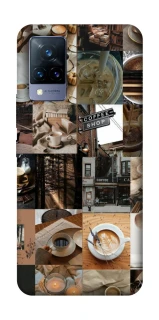 Чохол на Vivo V21 Coffee collage ver.3 фото 1 з 1
