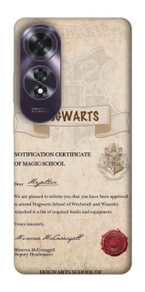 Чохол на Oppo A60 The Hogwarts acceptance letter фото 1 з 1