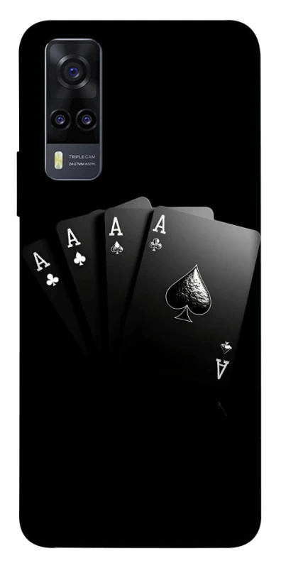 Чохол на Vivo Y31 Black Cards фото 1 з 1