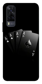 Чехол на Vivo Y31 Black Cards фото 1 из 1