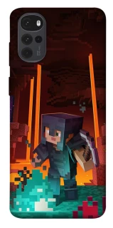 Чехол на Motorola Moto G22 Minecraft game adventure фото 1 из 1