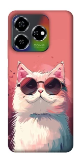 Чехол на ZTE Nubia V60 Сat with glasses фото 1 из 1