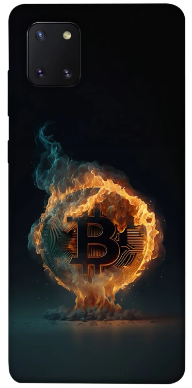 Чохол на Samsung Galaxy Note 10 Lite (A81) Fire Bitcoin фото 1 з 1