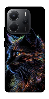 Чехол на Xiaomi Redmi Note 14 4G (Int. version) Черный кот фото 1 из 1