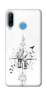 Чехол на Huawei P30 lite Tattoo ver.9 фото 1 из 1