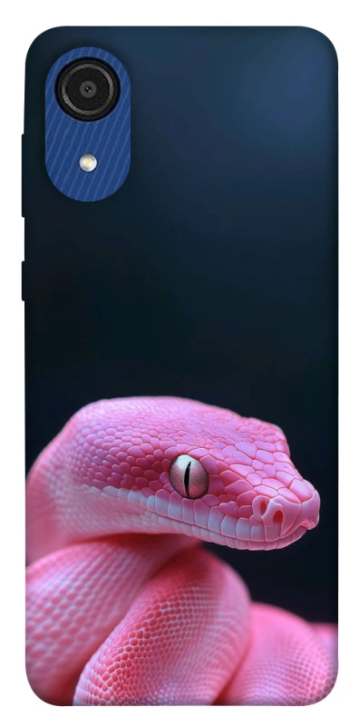 Чохол на Samsung Galaxy A03 Core Рожева змія фото 1 з 1