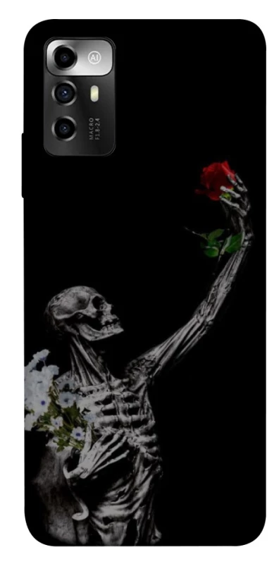 Чохол на ZTE Blade A72 Skeleton vs Rose фото 1 з 1