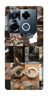 Чохол на Infinix Note 40 Pro 4G Coffee collage ver.3 фото 1 з 1