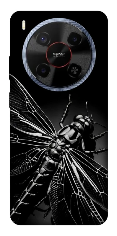 Чохол на ZTE Blade V70 Max Black dragonfly фото 1 з 1