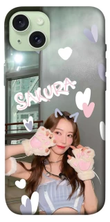 Чехол на Apple iPhone 15 Plus (6.7") Sakura - LE SSERAFIM фото 1 из 1