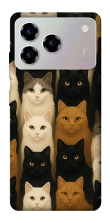 Чохол на ZTE Blade A76 Colorful Cat Collage фото 1 з 1