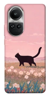 Чохол на Oppo Reno 10 cat on a field фото 1 з 1