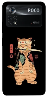 Чохол на Xiaomi Poco X4 Pro 5G Кіт-самурай фото 1 з 1