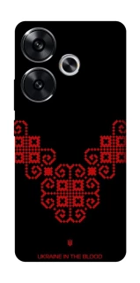 Чохол на Xiaomi Poco F6 Чорно-червона вишиванка фото 1 з 1