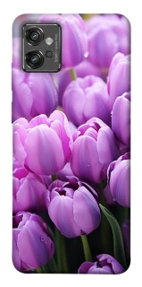 Чехол на Motorola Moto G32 Фиолетовые тюльпаны фото 1 из 1