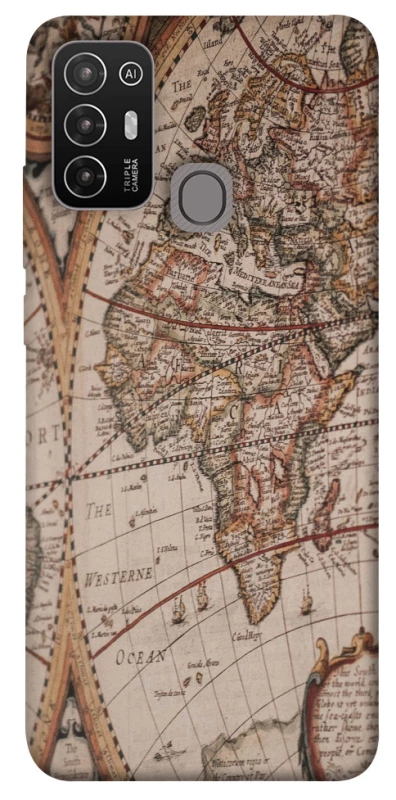 Чехол на ZTE Blade A52 Карта путешествий фото 1 из 1