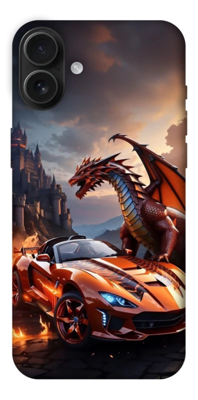 Чохол на Apple iPhone 16 Plus Сar and dragon фото 1 з 1