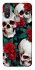 Чохол на Motorola Moto E20 skull and rose фото 1 з 1