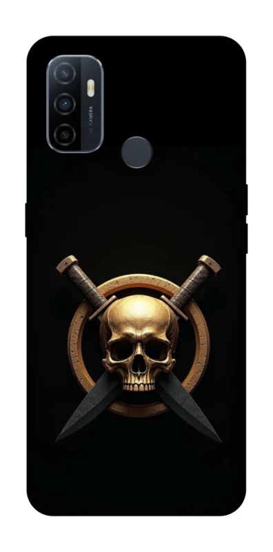 Чохол на Oppo A53 / A32 / A33 Golden Skull фото 1 з 1