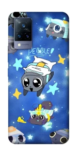 Чехол на Vivo V21 Pebble kitten stars фото 1 из 1