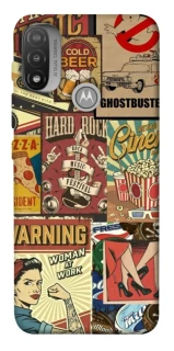 Чохол на Motorola Moto E20 Retro collage ver.2 фото 1 з 1