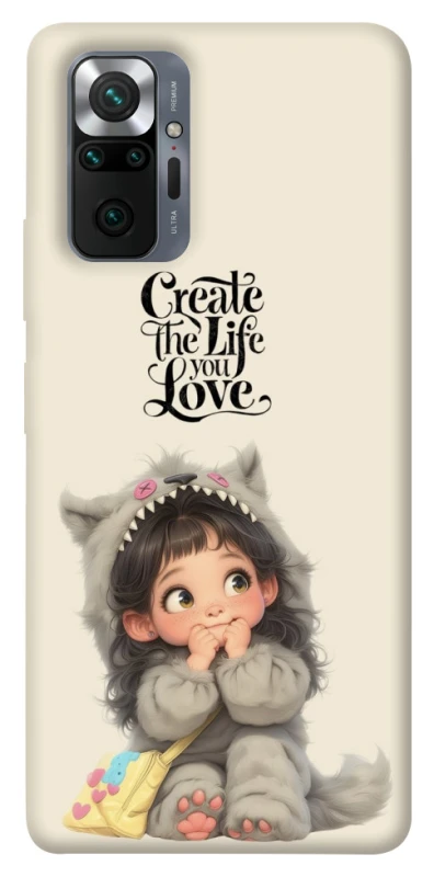 Чехол на Xiaomi Redmi Note 10 Pro Create the life you love фото 1 из 1